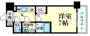 御幣島駅 徒歩5分 7階の物件間取画像